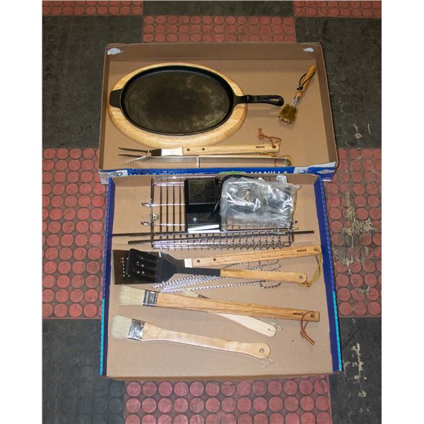 BARBEQUE SET DANSK LIGHT WOOD ROTISSERIE