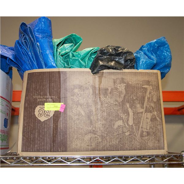 ESTATE 4 ASST TARPS VARIOUS SIZES