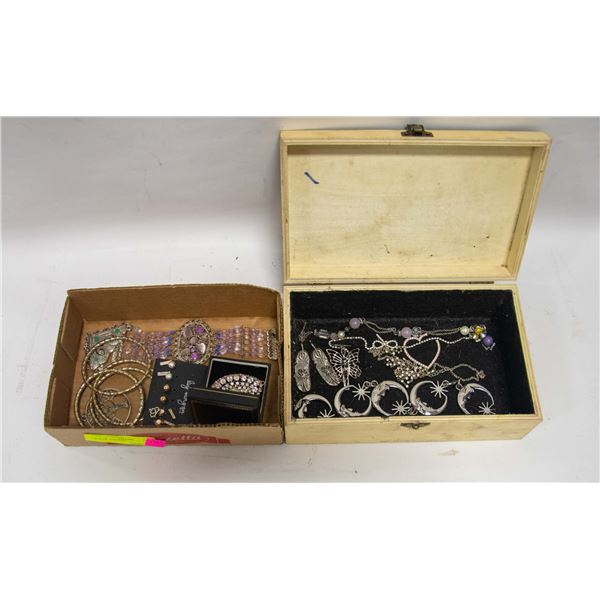 BOX OF JEWELRY