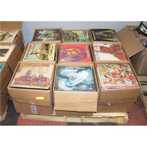PALLET OF RECORDS: ROCK, POP, COUNTRY & MORE