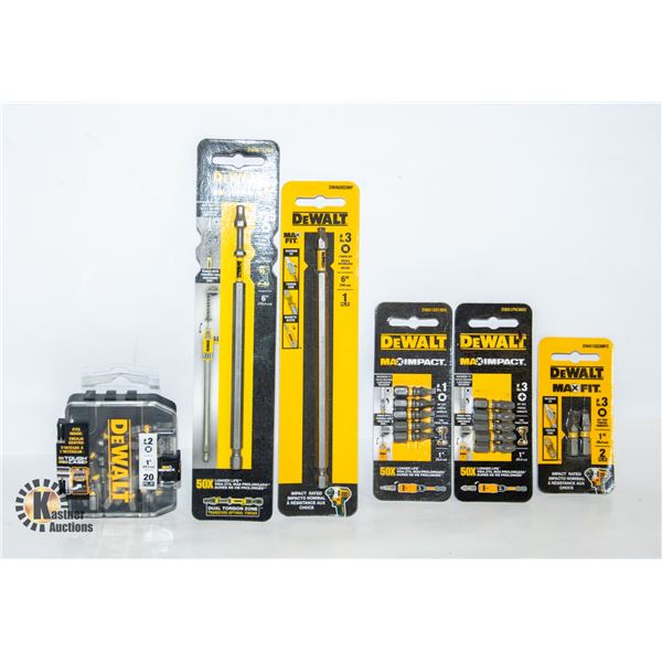 SEALED 6 DEWALT BITS ASSORTMENT