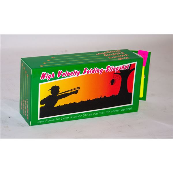 HIGH VELOCITY FOLDING SLINGSHOT