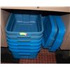 Image 1 : 6 RUBBERMAID 38L TOTES WITH LIDS