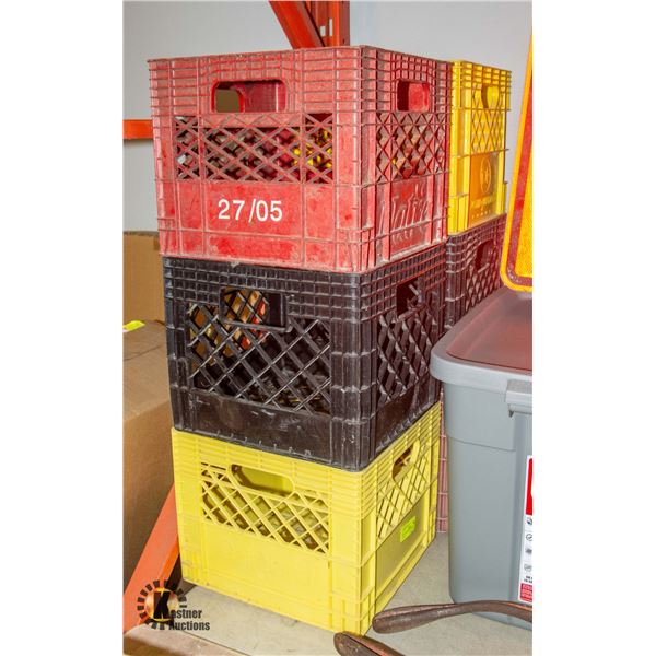 LOT OF 6 HD STORAGE CRATES