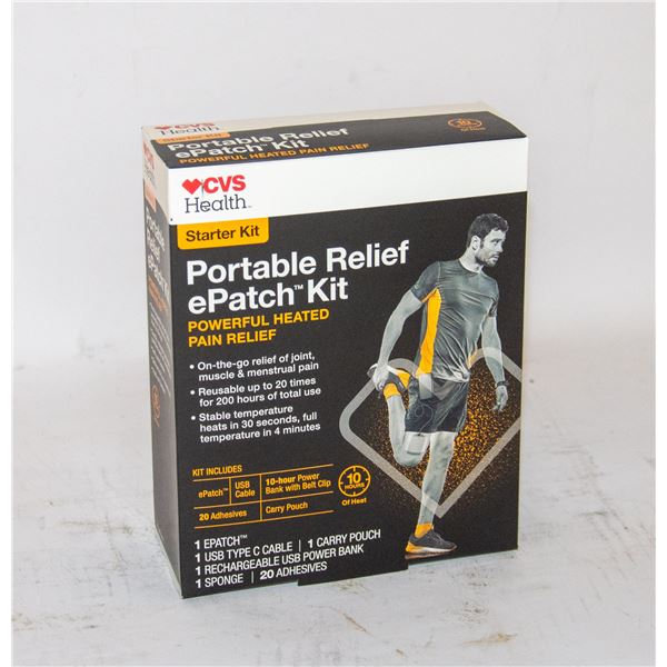 BRAND NEW CVS HEALTH PORTABLE RELIEF EPATCH KIT