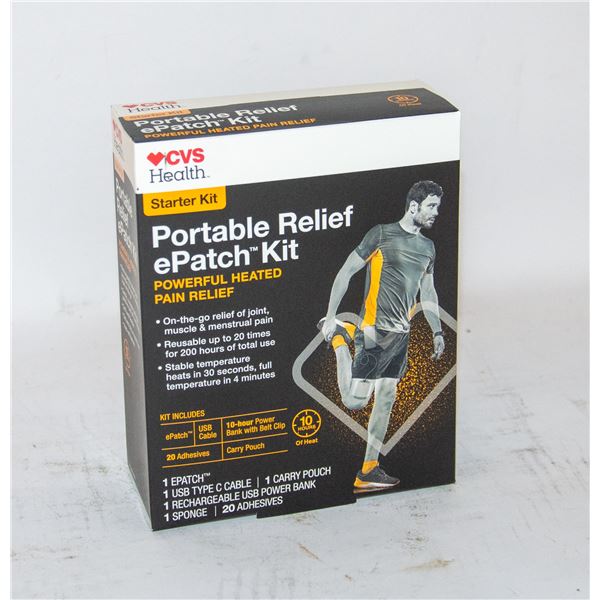 BRAND NEW CVS HEALTH PORTABLE RELIEF EPATCH KIT