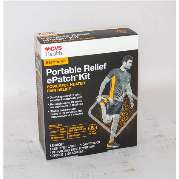BRAND NEW CVS HEALTH PORTABLE RELIEF EPATCH KIT