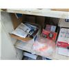 Image 18 : Contents of Shelves: Hardware, Fittings, Tubing, Signs, Faucets, Microwave, etc (shelves not include