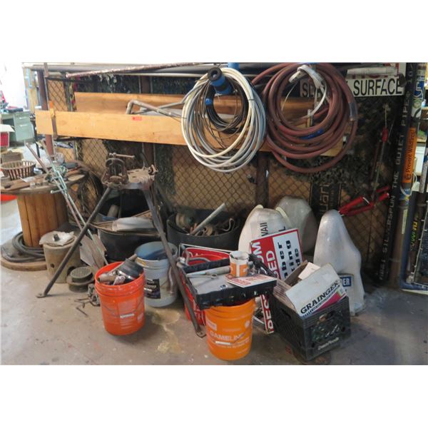 Multiple Coils Hoses, Signs, Pipes, Hardware, Fittings, etc