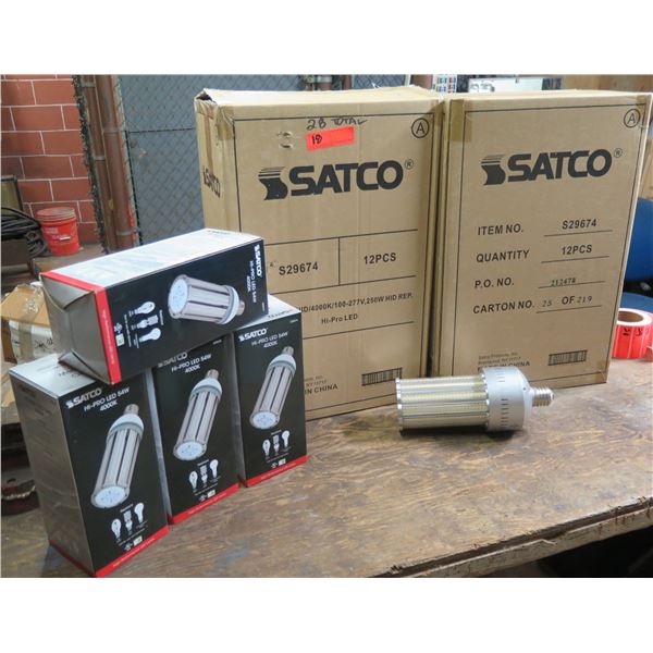 Qty 28 Satco S29674 Hi-Pro LED 54W 4000K  Replacement LED Light Bulbs