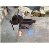 Image 2 : Wooden Table w/ Metal Legs 63" x 26" x 30"H w/ Wilton Vise Clamp