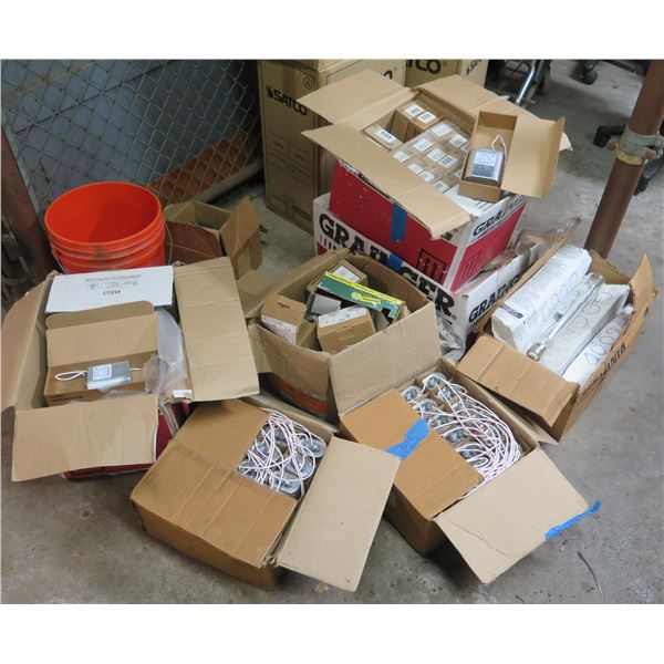 Multiple Boxes Wiring, Aerovox Capacitors, Dottie Couplings, Tube Lights, etc