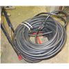 Image 1 : Multiple Coils Hoses w/ Fitted Ends on Metal Cart