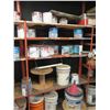 Image 8 : Contents of Shelves: Paint, Thinners, Hose, Stencils, Locker, etc (shelves not included)