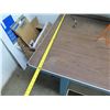 Image 4 : Metal Desk w/ Laminate Top & Undershelves 72" x 35" (contents not included)
