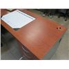 Image 9 : L-Shaped Desk Arrangement w/ Hutch Shelving, Undercounter File Cabinets & Chair 90" x 90" x 24" (con