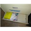 Image 8 : Metal 5-Drawer Lateral Filing Cabinet & Contents:  Supplies, Tools, etc