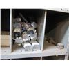 Image 8 : Shelf 48" x 18" x 75"H  & Contents:  Clamps, Belts,  Stain, Chargers, Batteries, etc