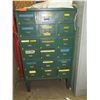 Image 2 : Metal Multi-Drawer Cabinet & Contents:  Hardware, Bits, Hinges, etc