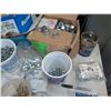 Image 8 : Multiple Boxes/Bags Hardware: Fastenal Screws, Caps, Bolts, Rods, Nuts, etc