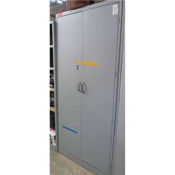 Metal 2-Door Cabinet 36" x 24" x 78"H (contents not included)