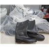 Image 1 : Qty 6 Pair Chesapeake Black Rain Boots: 2 Size 8 / 1 Size 10 / 1 Size 11 / 2 Size 12