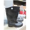Image 2 : Qty 6 Pair Chesapeake Black Rain Boots: 2 Size 8 / 1 Size 10 / 1 Size 11 / 2 Size 12