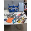 Image 3 : Kobalt Tool Carrying Case w/ Misc Hand Tools:  Saw, Screwdrivers, Wrenches, etc