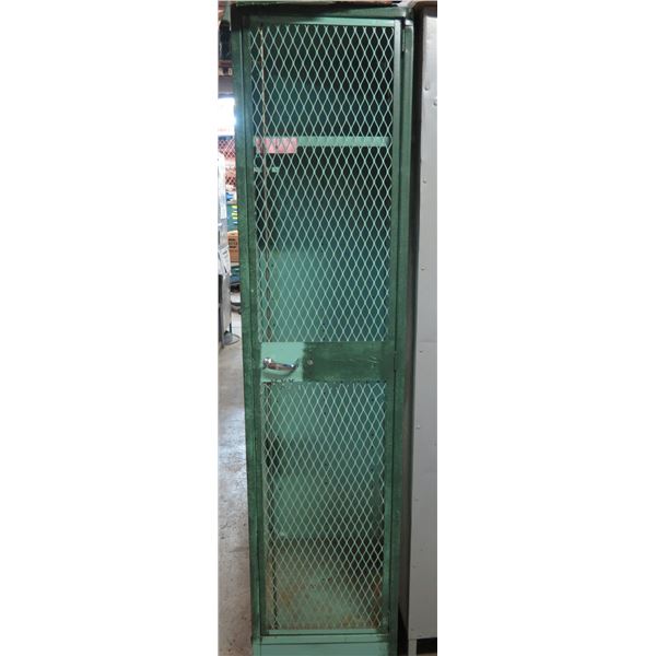 Metal Cabinet w/ Mesh Front 18" x 21" x 78"H