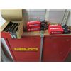 Image 2 : Hilti Metal Tool Cabinet w/ Contents: Threaded Studs, Anchors, DX Cartridges, etc