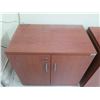Image 2 : Qty 2 Wooden 2-Door Cabinets w/ Inside Shelving 30" x 18" x 28"H