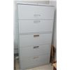 Image 1 : Metal 5-Drawer Lateral Filing Cabinet 36" x 19" x 67"H