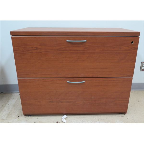 Wooden 2-Drawer Cabinet 30" x 18" x 28"