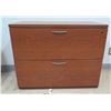 Image 1 : Wooden 2-Drawer Cabinet 30" x 18" x 28"