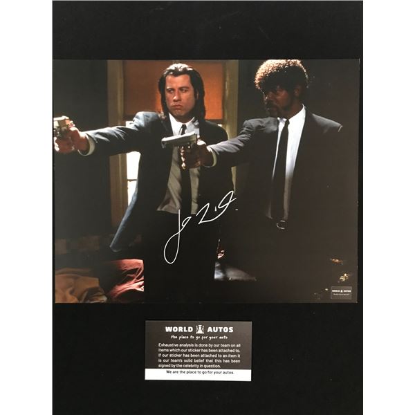 JOHN TRAVOLTA SIGNED  PULP FICTION  8X10 PHOTO (WORLD AUTOS COA)