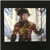 Image 1 : JASON MAMOA SIGNED "AQUAMAN" 8X10 PHOTO (KB AUTHENTICS COA)