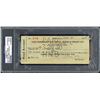Image 1 : 1930 BABE RUTH PAYROLL CHECK FROM THE NEW YORK YANKEES (PSA COA)
