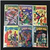 Image 1 : LOT OF 6 PETER PARKER, THE SPECTACULAR SPIDERMAN COMICS (MARVEL COMICS)