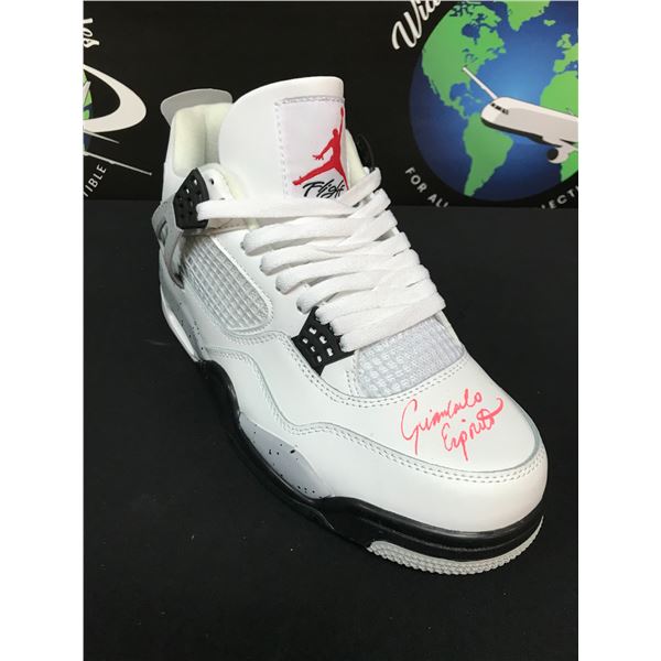 GIANCARLO ESPOSITO SIGNED 'DO THE RIGHT THING' JORDAN 4 SHOE WWOC COA