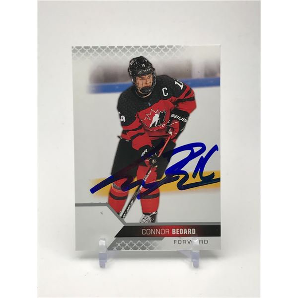 CONNOR BEDARD SIGNED NHL TRADING CARD