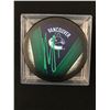 Image 1 : ROBERTO LUONGO SIGNED VANCOUVER CANUCKS HOCKEY PUCK (GCG HOLO)