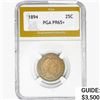 Image 1 : 1894 Barber Quarter PGA PR65+