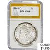 Image 1 : 1884-CC Morgan Silver Dollar PGA MS64 Wheel