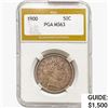Image 1 : 1900 Barber Half Dollar PGA MS63