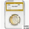 Image 1 : 1946 Walking Liberty Half Dollar PGA MS67