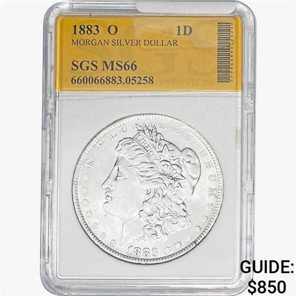 1883-O Morgan Silver Dollar SGS MS66