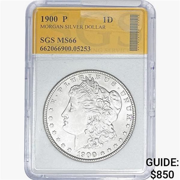 1900-P Morgan Silver Dollar SGS MS66
