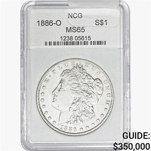1886-O Morgan Silver Dollar NCG MS65