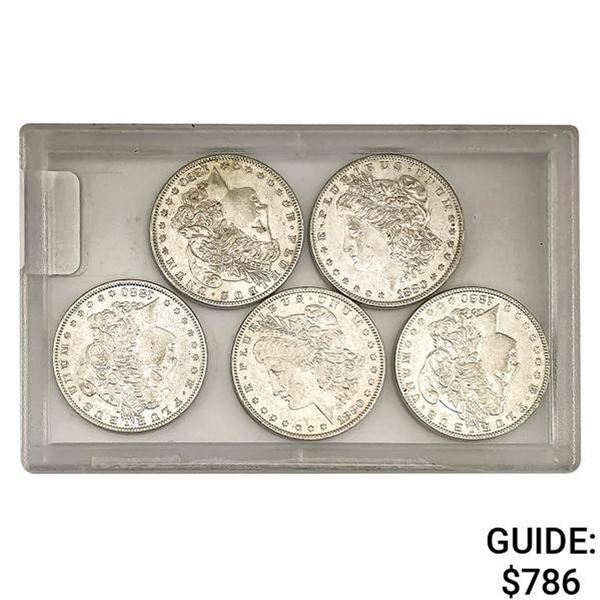 [5]1880-O AU Morgan Silver Dollar