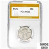 Image 1 : 1925 Standing Liberty Quarter PGA MS63